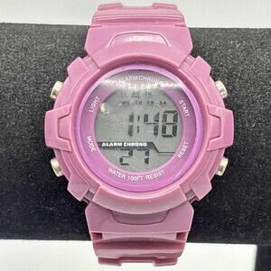 Purple Digital Accutime Men's Watch